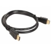 Кабель HDMI 1 метр, черный (пакет)