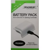 Аккумулятор 400 mAh белый X-One S+ кабель для джойстика (DOBE) [Xone]