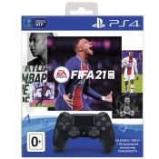 Геймпад Sony DualShock 4 v2 (CUH-ZCT2E) + FIFA 21 + подписка PS Plus 14 дней 