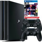 Sony PlayStation 4 Pro (1 Tb) Черная (CUH-7216B) + FIFA 21 [PS4, русская версия]+геймпад (PS4)