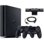 PlayStation 4 Pro Sony (1 Tb) + Fortnite (код) + Dualshock 4  ver.2 + Камера ver-2 + кабель