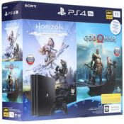 Игровая консоль PlayStation 4 Pro 1TB Black (CUH-7208В)+Horizon Zero Dawn/God Of War