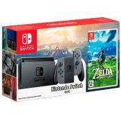 Nintendo Switch (оригинальная, РСТ, цвет серый) + The Legend of Zelda: Breath of the Wild