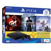 Sony PlayStation 4 Slim (500 GB) Черная (CUH-2208A)+Gran Turismo+Horizon Zero DawnComplete Edition+Uncharted 4: Путь вора+Карта подписки 3 меc PS Plus